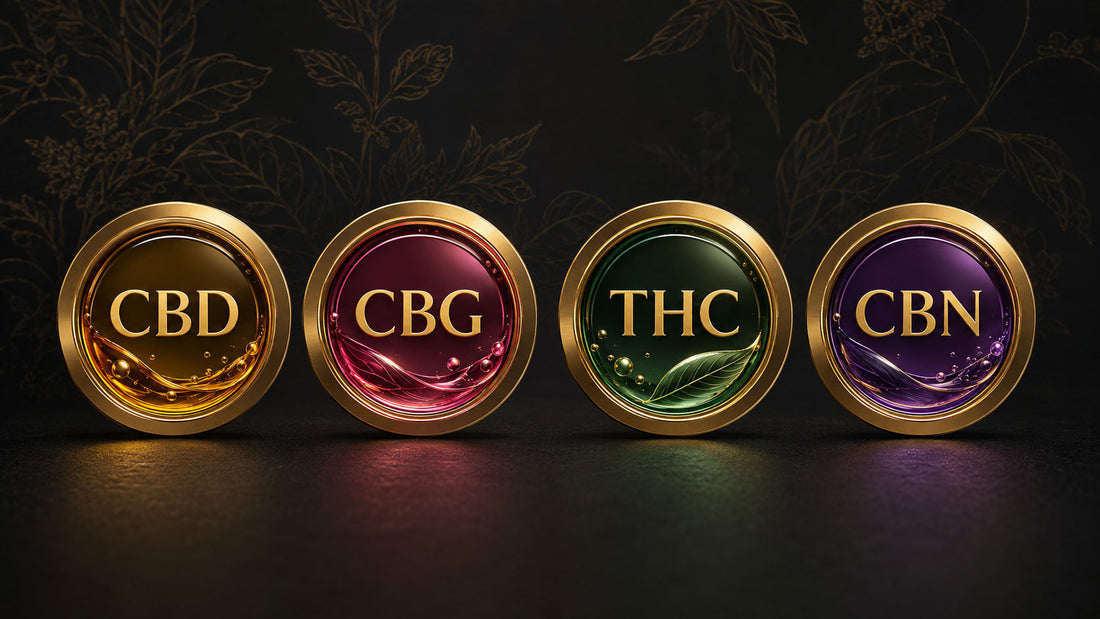 CBD, CBG, THC and CBN cannabinoid comparison guide